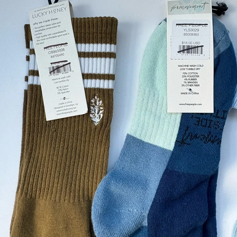 Set of 3 NWT Free People Socks